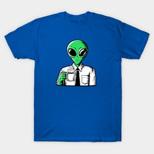 Alien And Coffee - Employee T-Shirt